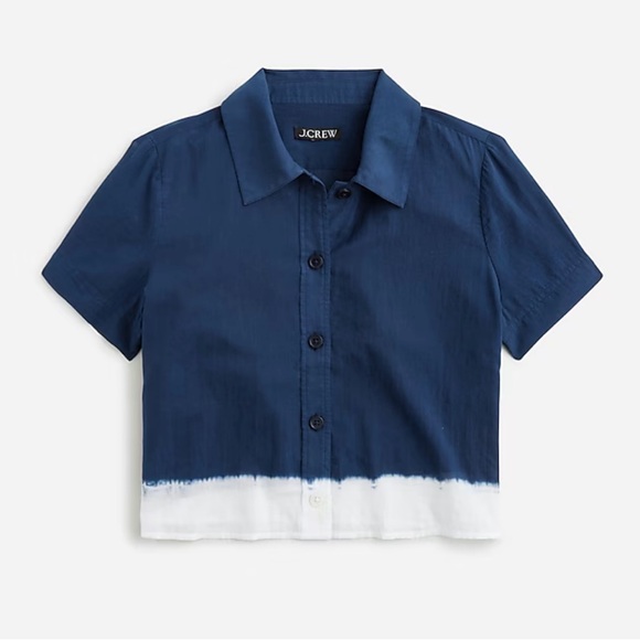 J. Crew dip-dyed gamine shirt - Picture 8 of 10